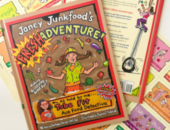 Janey Junkfood's Fresh Adventure! Children's Book